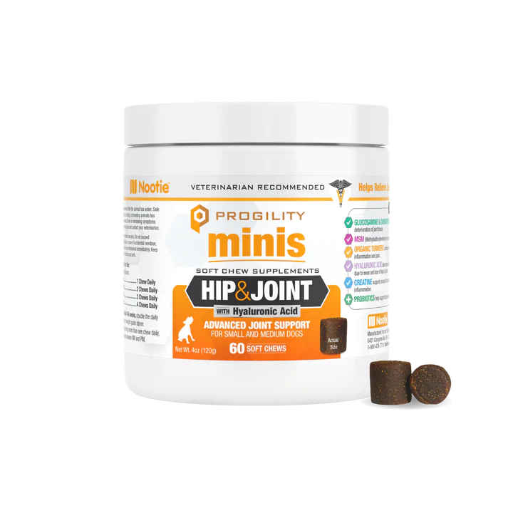 Nootie Mini Progility Hip & Joint Soft Chew Supplements for Dogs - 30ct