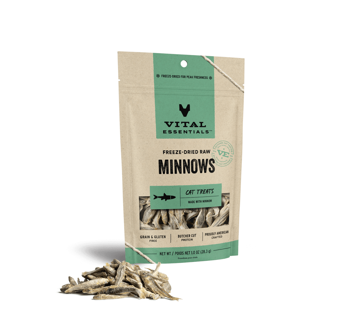 Vital Essentials Cat Freeze Dried Minnows Treat 1oz