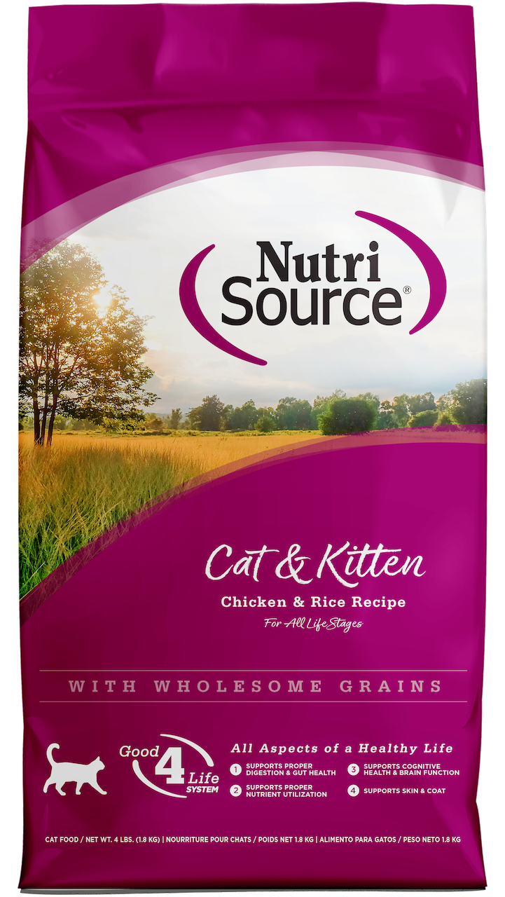 NutriSource Cat & Kitten Chicken & Rice Recipe 4lb