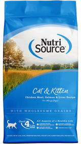 NutriSource Cat & Kitten Chicken Meal, Salmon & Liver  Dry Cat Food