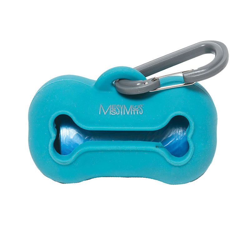 Messy Mutts Silicone Dog Waste Bag Holder - 15 Bags