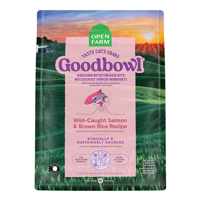 Open Farm Cat GoodBowl Wild-Caught Salmon & Brown Rice 7lb
