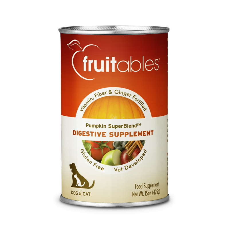 Fruitables Pumpkin SuperBlend Digestive Supplement for Dogs & Cats 15oz