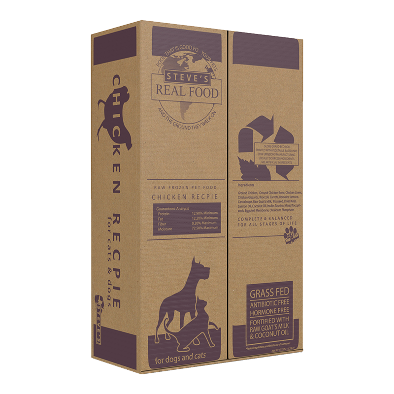 Steve's Real Food Frozen Chicken Nuggets Dog & Cat Food 9.75lb