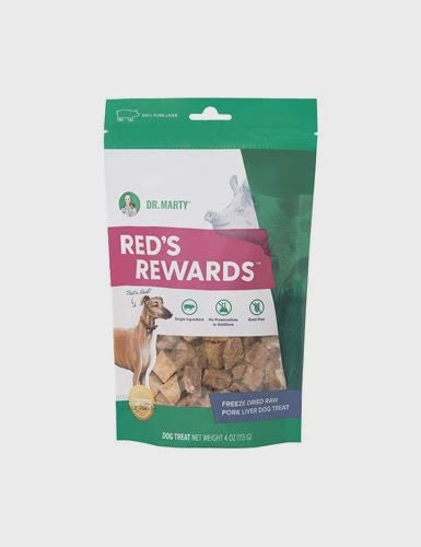 Dr. Marty Red's Reward Pork Liver Treat 4oz