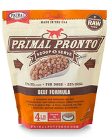 Primal Pronto Raw/Frozen Beef Canine Formula 4lb