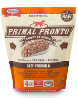 Primal Pronto Raw/Frozen Beef Canine Formula 4lb
