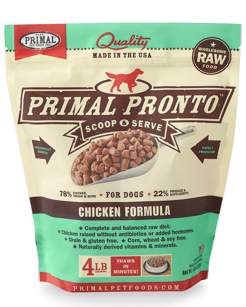 Primal Pronto Raw/Frozen Chicken Canine Formula 4lb