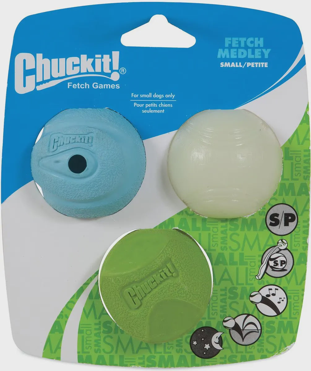 Chuckit! Fetch Medley Assorted 3 Pack Small