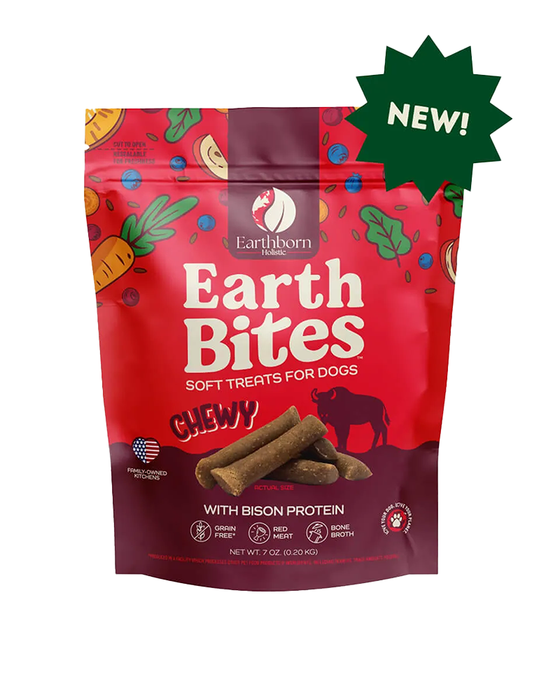 Earthborn Holistic EarthBites Chewy Grain-Free Dog Treats - Bison 7oz