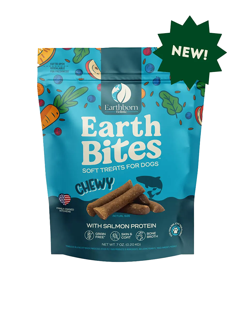 Earthborn Holistic EarthBites Chewy Grain-Free Dog Treats - Salmon 7oz