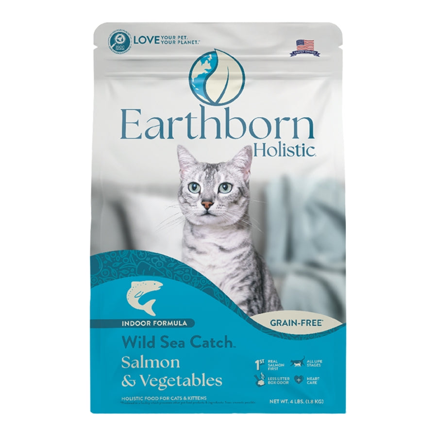 Earthborn Holistic Wild Sea Catch Salmon & Vegetables Grain-Free Dry Cat Food
