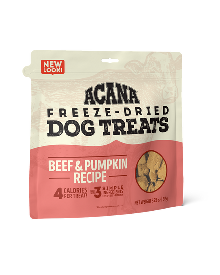 Acana Singles Beef & Pumpkin Freeze-Dried Dog Treats 3.25oz