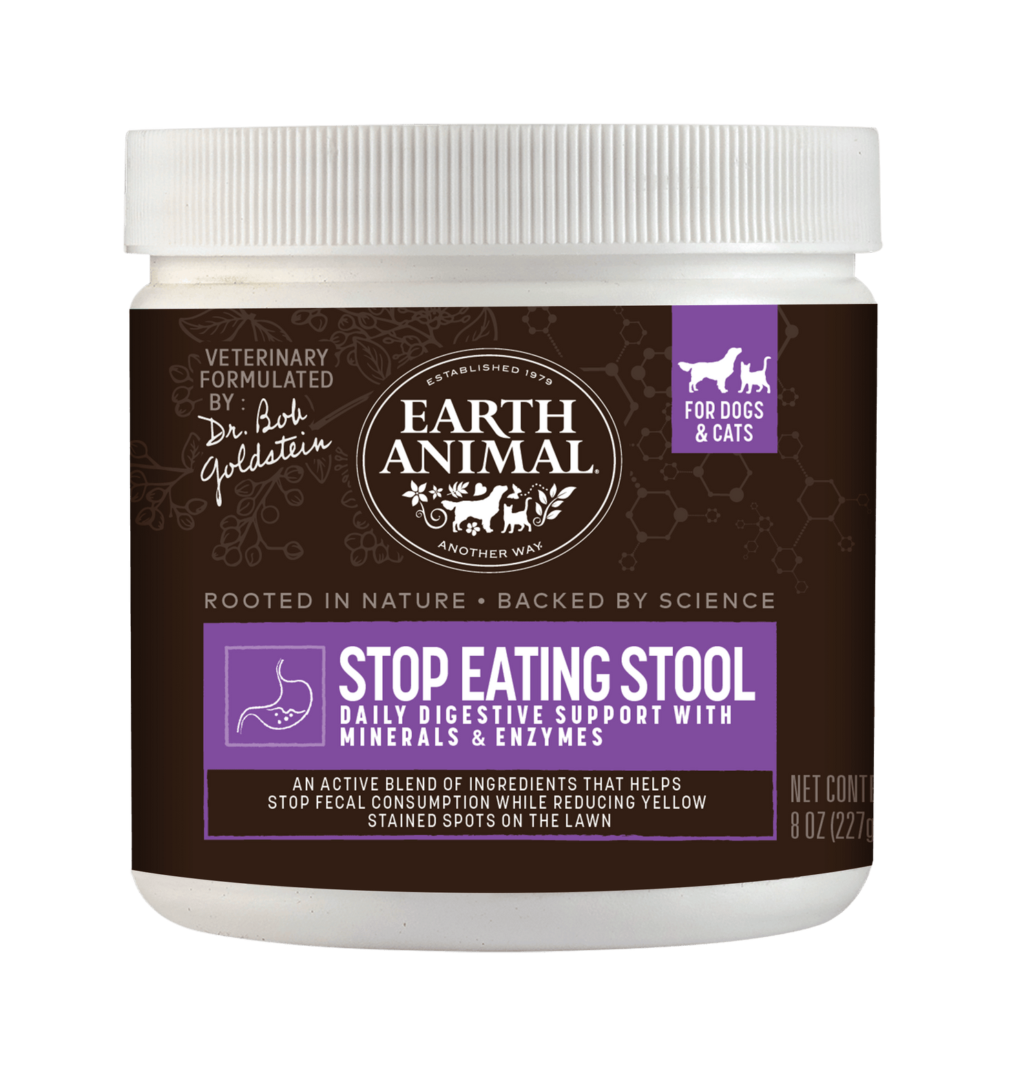 Earth Animal Stop Eating Stool 8oz