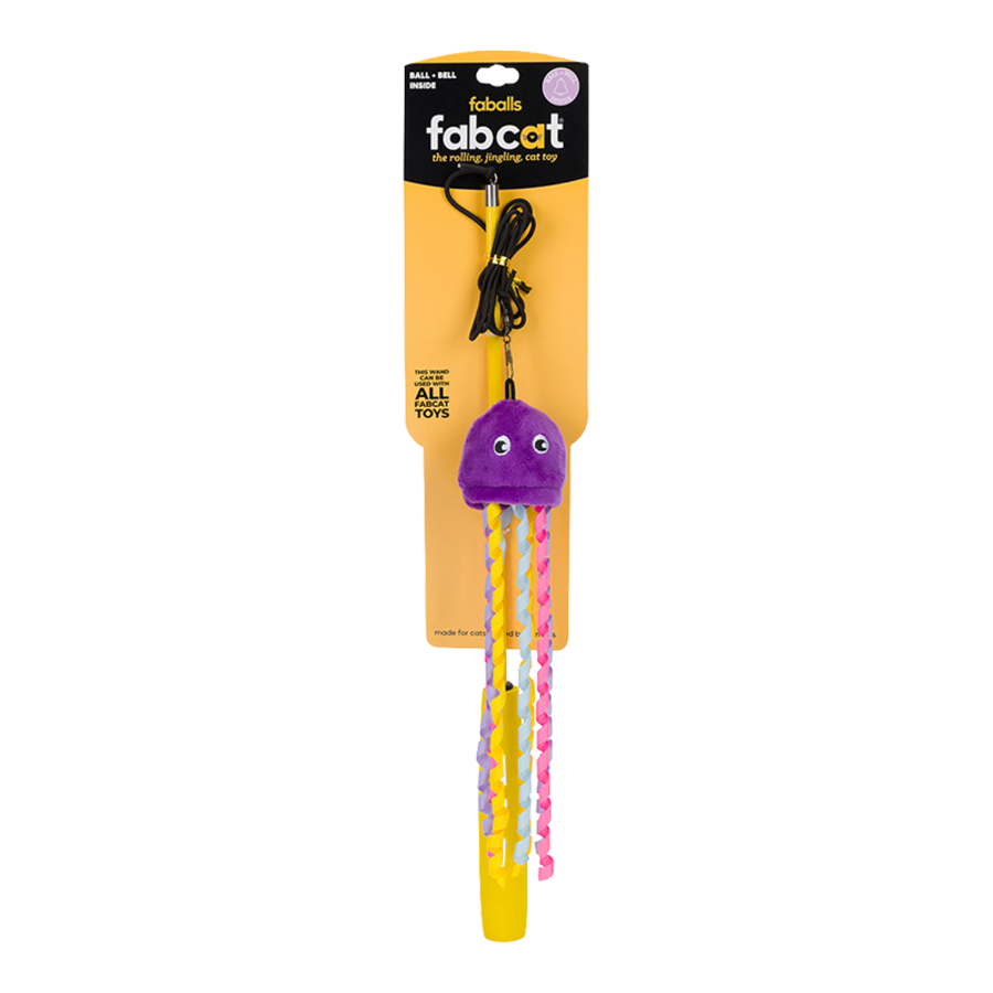 FabCat Jellyfish Teaser Cat Toys