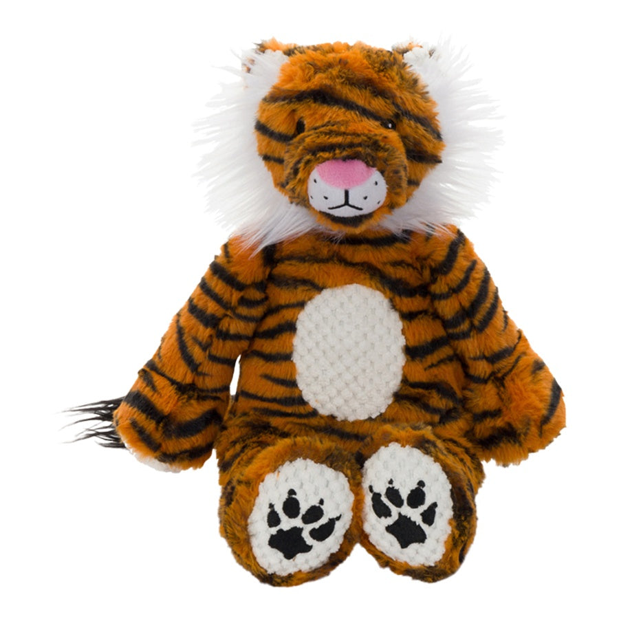 FabDog Floppy Tiger Plush Dog Toy