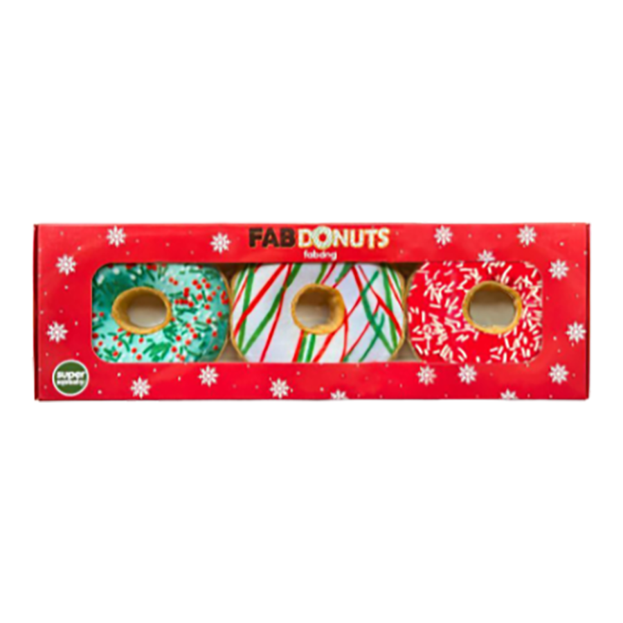 FabDog Holiday Box of Donuts - 3pack