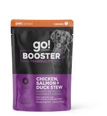 Go! Solutions Booster Tranquility Chicken, Salmon + Duck Stew Wet Dog Food - 2.8oz pouch