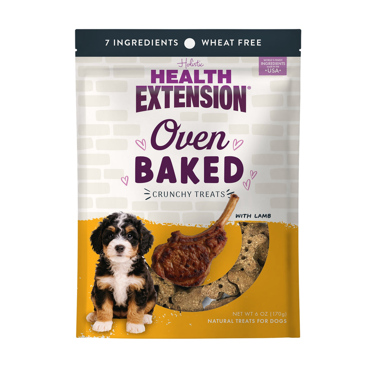 Health Extension Oven Baked Crunchy Treats Lamb 6oz