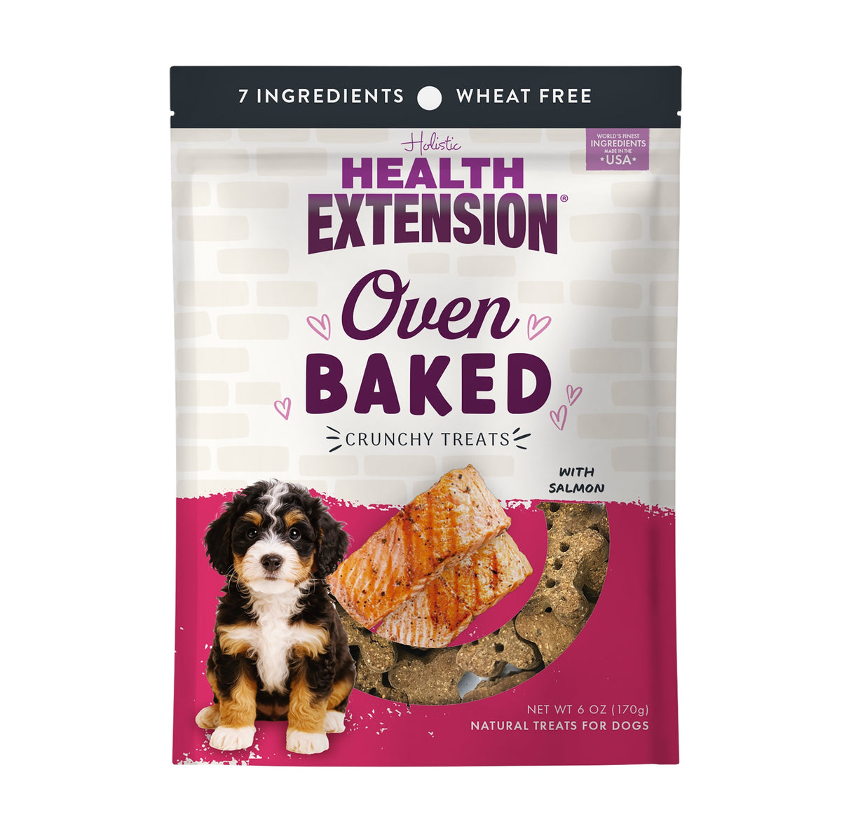 Health Extension Oven Baked Crunchy Treats Salmon 6oz