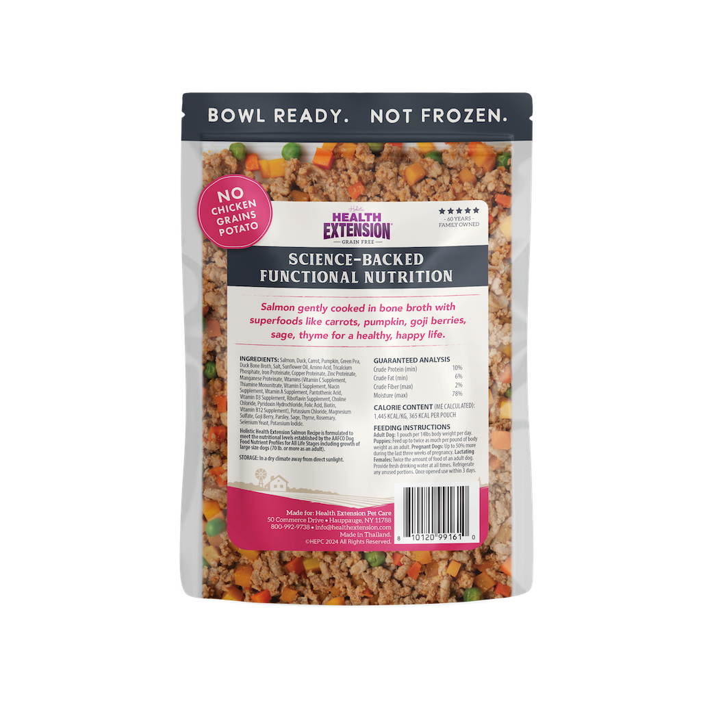 Health Extension Gently Cooked Salmon Dog Food 9oz