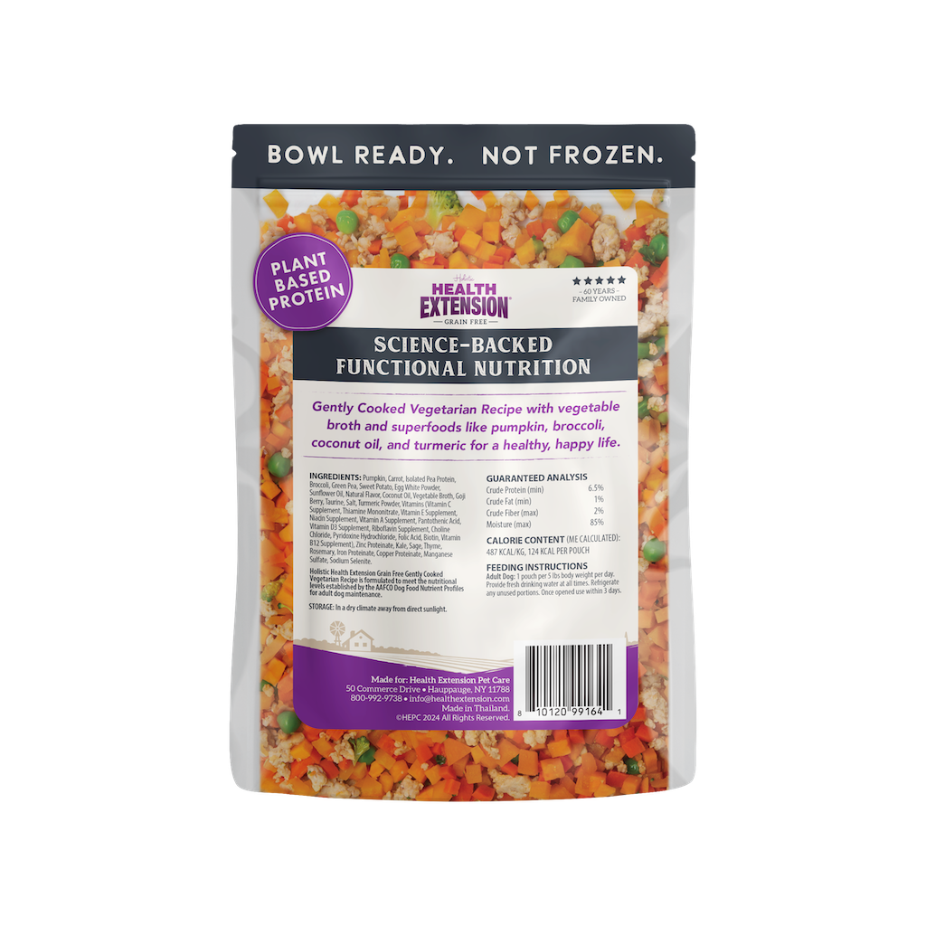 Health Extension Gently Cooked Vegetarian Dog Food 9oz