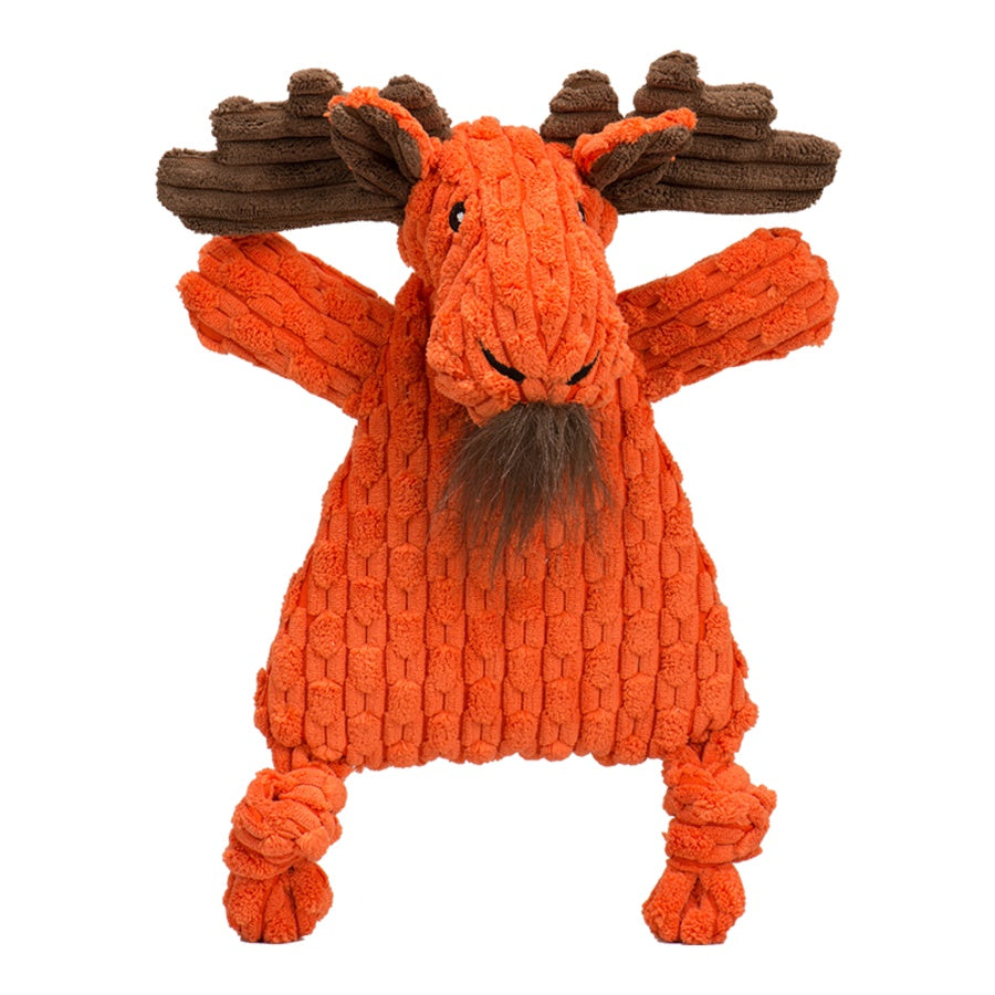 Huggle Hounds Flat Durable Moose 14" Dog Toy