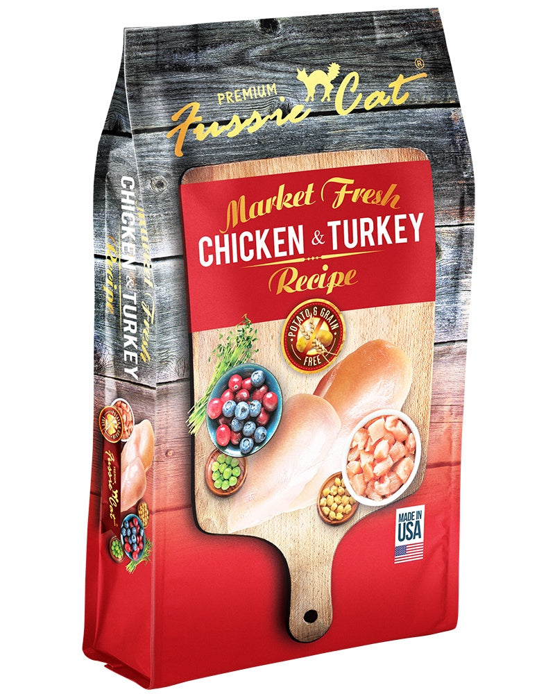 Fussie Cat Market Fresh Chicken & Turkey Dry Cat Food 10lb
