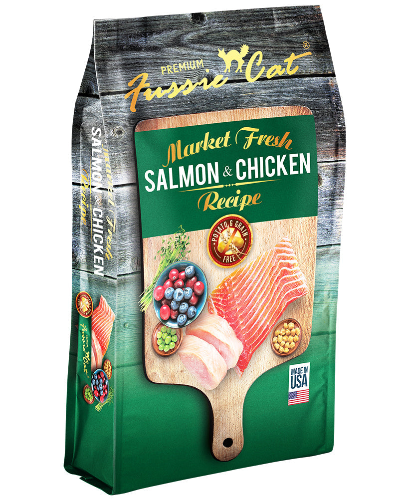 Fussie Cat Market Fresh Salmon & Chicken Dry Cat Food 10lb