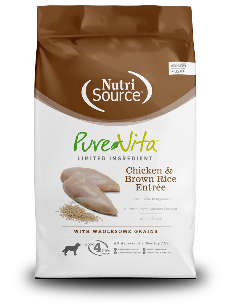 Pure Vita LID Chicken and Brown Rice Entree 25lb