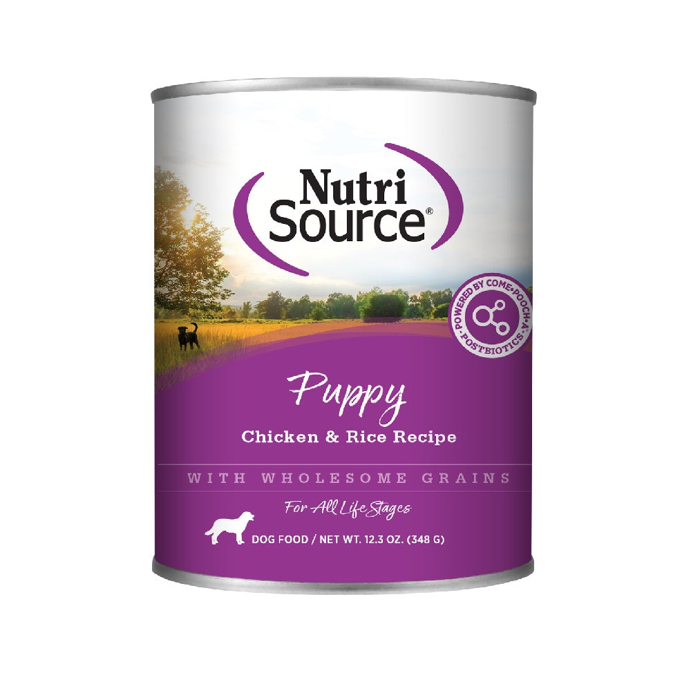 NutriSource Puppy Chicken & Rice Wet Dog Food 12.3oz