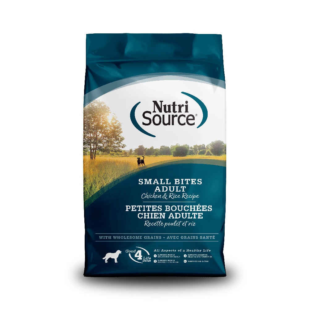 NutriSource Adult Small Bites Chicken & Rice Dry Dog Food