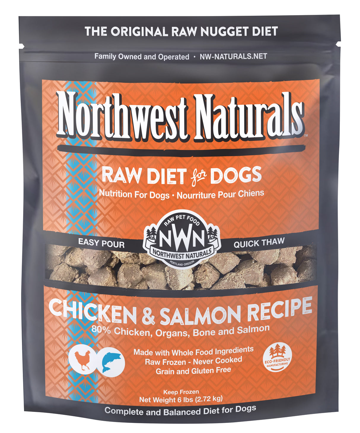 Northwest Naturals Frozen Chicken & Salmon Nuggets 6lbs