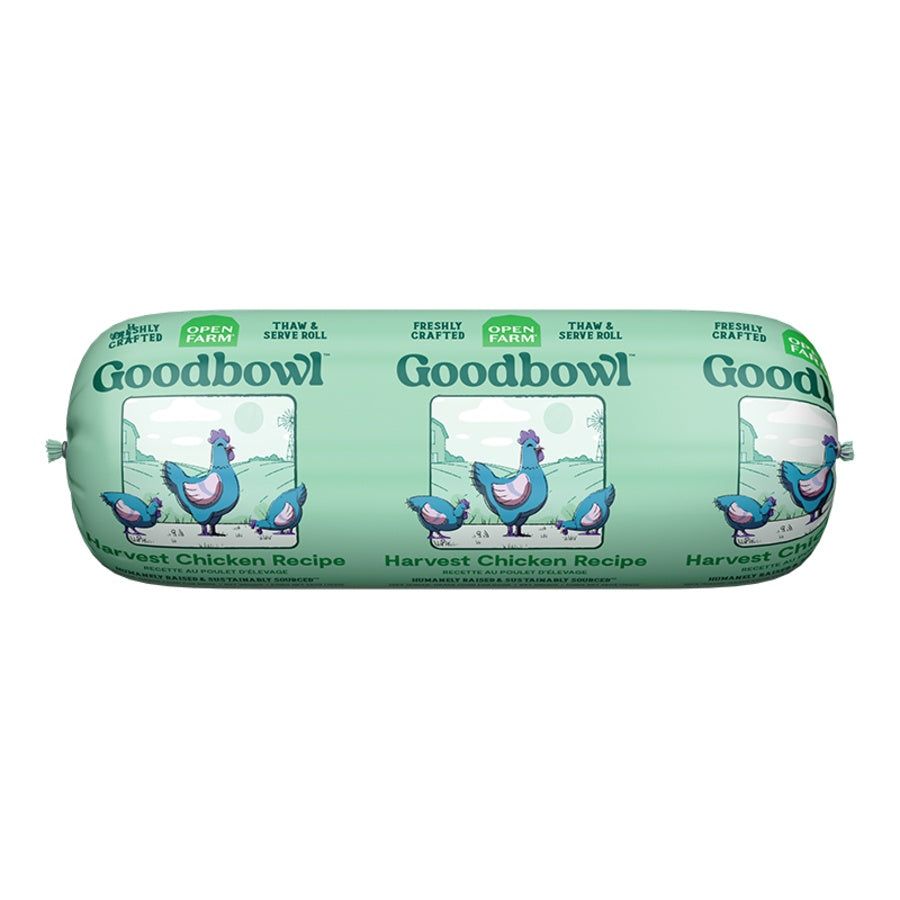 Open Farm Goodbowl Gently Cooked Roll Harvest Chicken & Brown Rice Dog Food 28oz