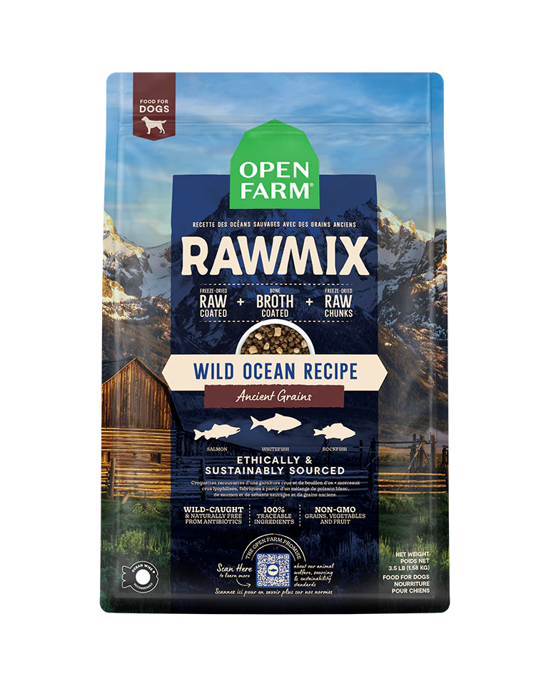 Open Farm RawMix Wild Ocean Ancient Grains Dry Dog Food 20lb