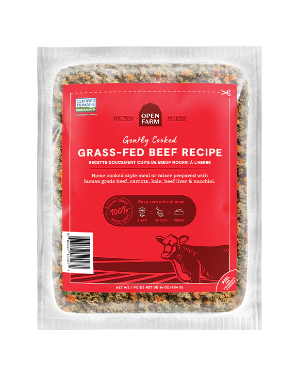 Open Farm Gently Cooked Grass-Fed Beef Dog Food 16oz