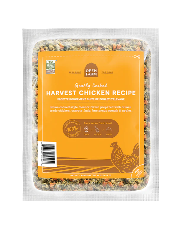 Open Farm Gently Cooked Harvest Chicken Dog Food 16oz