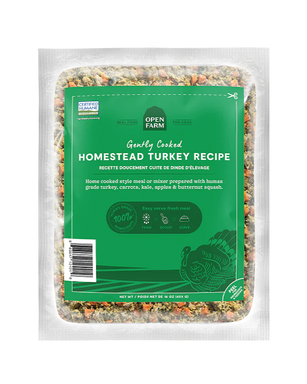 Open Farm Gently Cooked Homestead Turkey Dog Food 16oz