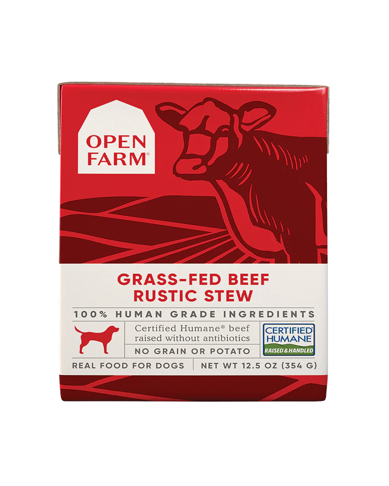 Open Farm Grass-Fed Beef Rustic Stew Wet Dog Food 12.5oz