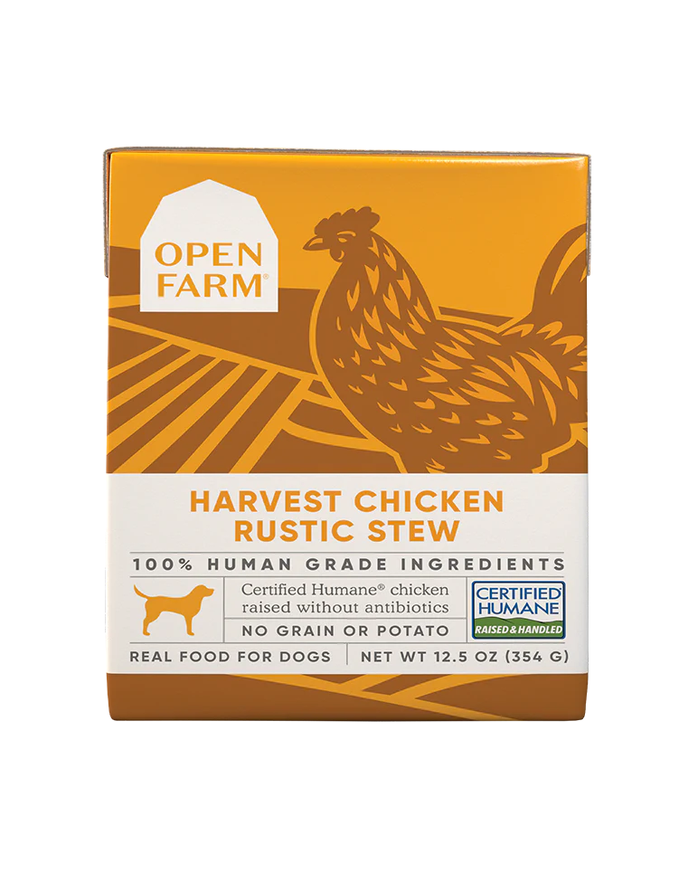 Open Farm Harvest Chicken Rustic Stew Wet Dog Food 12.5oz