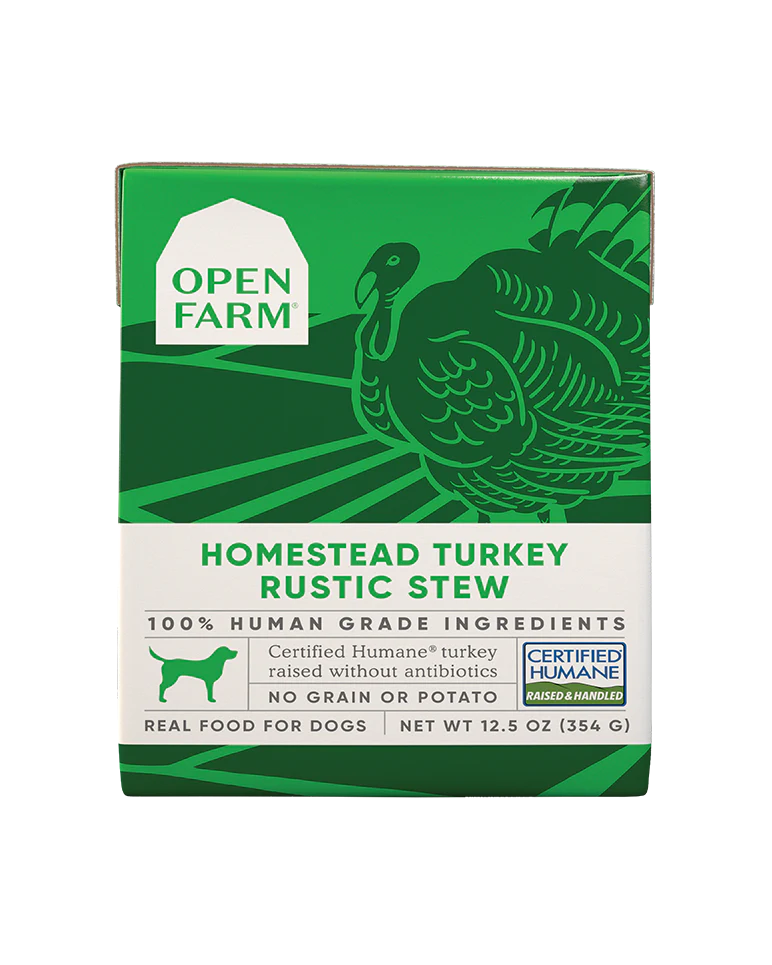Open Farm Homestead Turkey Rustic Stew Wet Dog Food 12.5oz