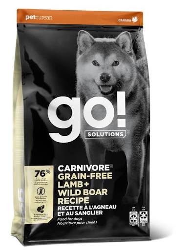 GO! Solutions Carnivore Lamb + Wild Boar Grain-Free Dry Dog Food