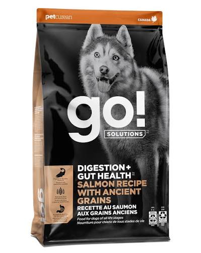GO! Solutions Digestion + Gut Health Salmon with Ancient Grains Dry Dog Food