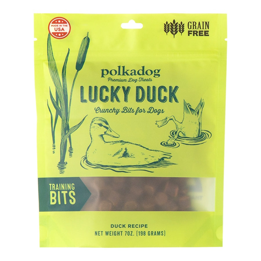 Polkadog Lucky Duck Bites Dog Treats 7oz