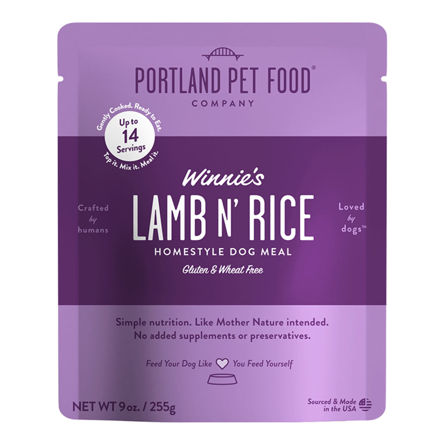 Portland Pet Food Lamb & Rice Wet Dog Food Topper - 9oz Pouch