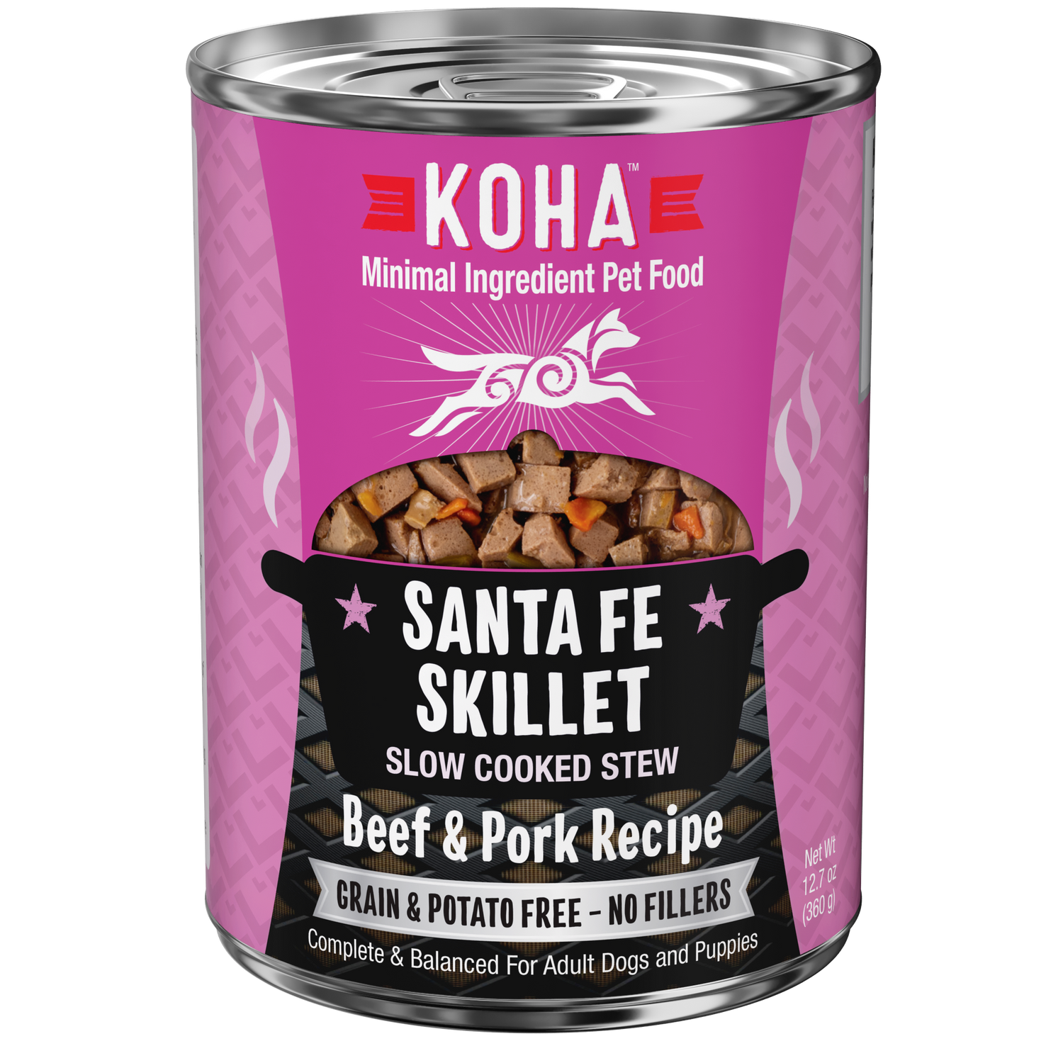 Koha Santa Fe Skillet Slow Cooked Stew Wet Dog Food 12.7oz