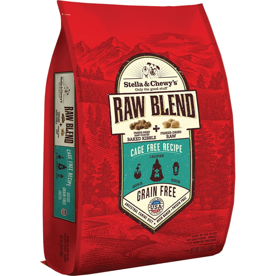 Stella & Chewy's Cage-Free Raw Blend Kibble for Dogs
