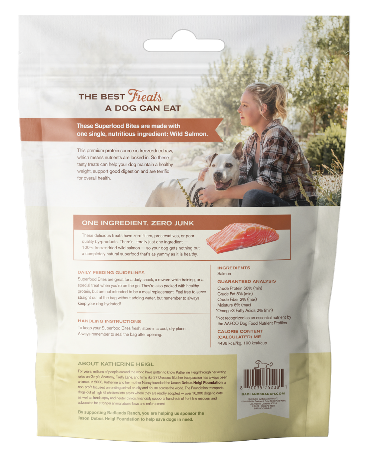 Badlands Ranch Superfood Bites 100% Wild Salmon Treats 4oz
