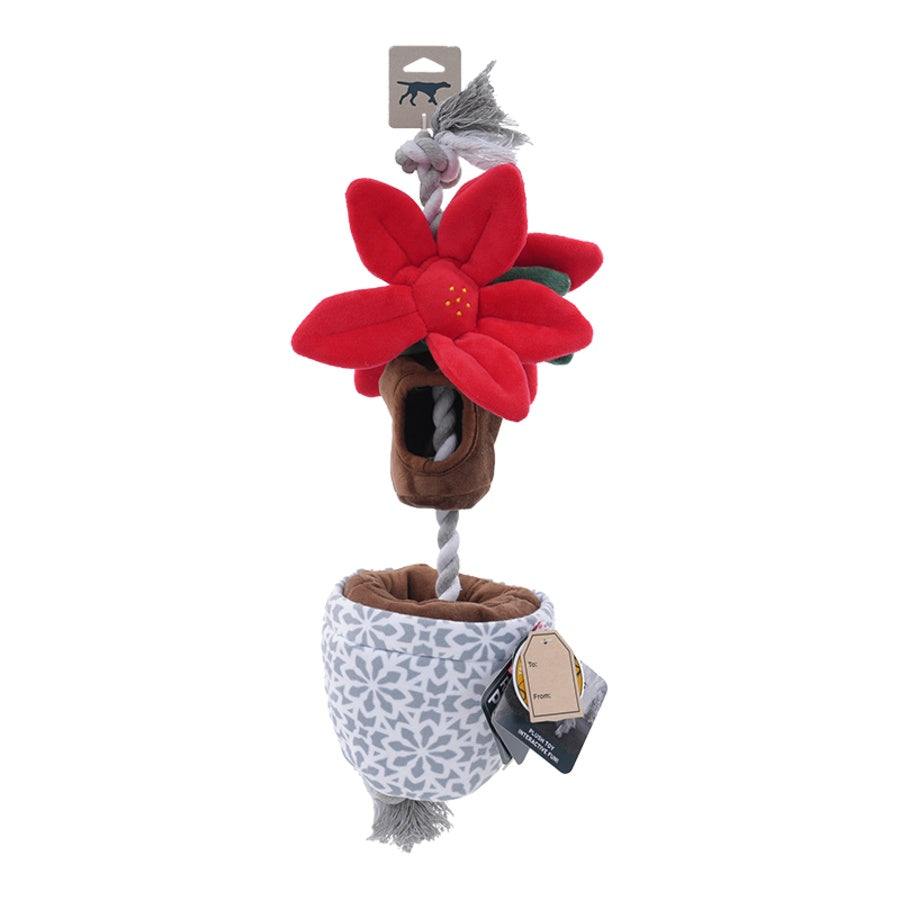 Tall Tails Poinsettia Tug Dog Toy
