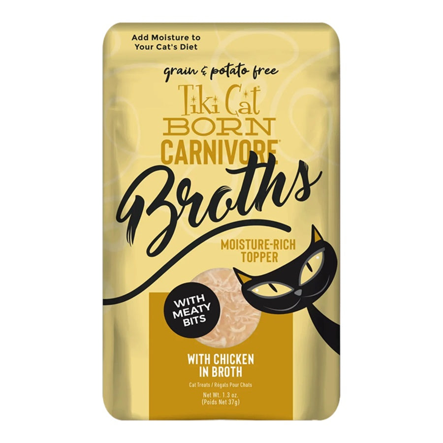 Tiki Cat Born Carnivore Chicken in Broth Wet Cat Food Pouch 1.3 oz